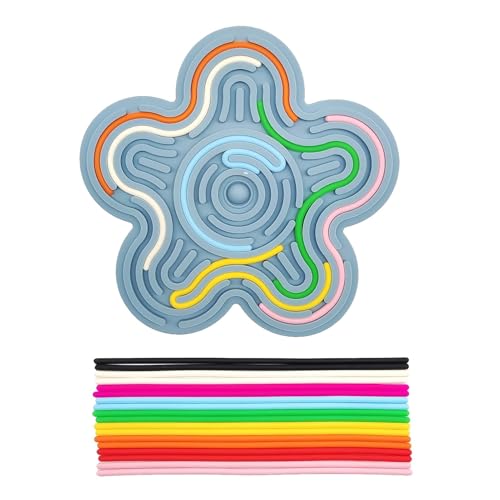 Vriusi Sensory Activity Board, Stress Toys Sensory Board, Activity Board, Silicone Flower Board Stress Relief Toy, Interactive Toys Educational Toys, Sensory Toys for Kids Ages Over 3 von Vriusi