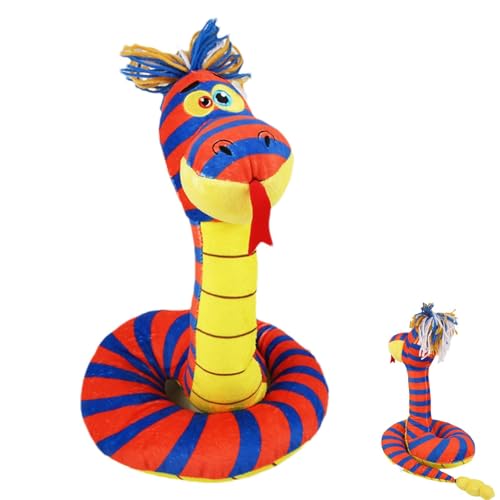 Vriusi Snake Plush Toy | Plüschtier mit Sound Spielzeug Stuffed Snake | Chinesische New Year Mascot Doll, Tisch, Centerpiece Home Decor für Wohnzimmer, Schlafzimmer, Lucky Snake Plush für Frühling von Vriusi