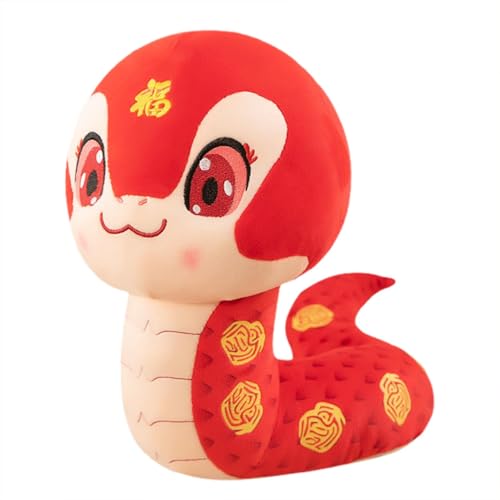 Vriusi Snake Plush Toy | Snake Plush Stuffed Doll Toy | Skin-Friendly 2025 Snake Plush Mascot Doll for Bedroom, Living Room, Tabletop, Sofa, Chinese New Year Decor, Lucky Plush Toy von Vriusi