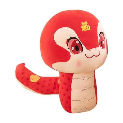 Vriusi Snake Plush Toy | Snake Plush Stuffed Doll Toy | Skin-Friendly 2025 Snake Plush Mascot Doll for Bedroom, Living Room, Tabletop, Sofa, Chinese New Year Decor, Lucky Plush Toy von Vriusi