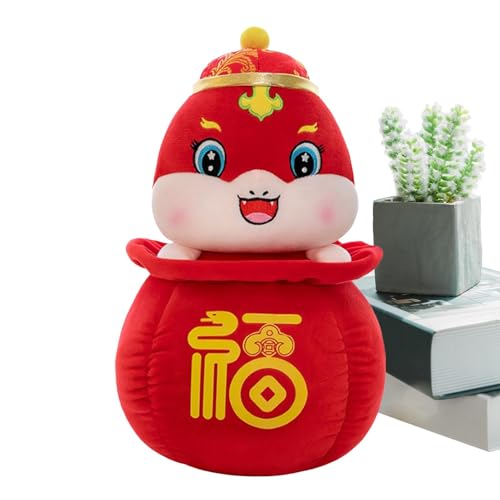 Vriusi Snake Year Doll 2025 | Niedliche Cartoon Snake Plush 11,8/9,8 Zoll | Spring Festival Stuffed Animal Pillow Snake Toy Red for Kids Boys Girls Birthday, Children's Day, New Year von Vriusi