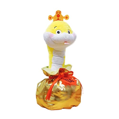 Vriusi Snake Year Plush | Cute Singing Chinese Snake Toy | 2025 Chinese New Year Snake Mascot Doll, Soft Stuffed Snake Plush for Desk, Bedside, Sofa, and Holiday Decorations von Vriusi