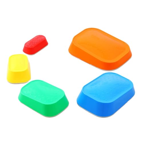 Vriusi Stepping Stones for Kids | Toddler Balance Coordination Stones | Sensory Balance Toys for, Floor River Stones for Home, School, Nursery, Fun Developmental Play von Vriusi