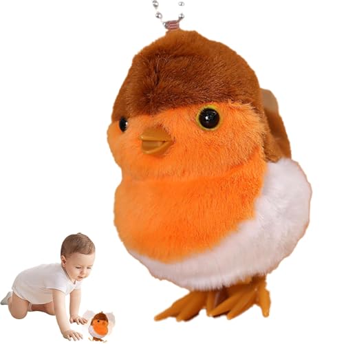 Vriusi Wind-Up Toys, Chick Hopping Toy, Novelty Chicken Toys, Stuffed Animal Play Object, Jumping Chick Play Object, Class Prizes, Carnival Prizes, Family Prize Boxes, Cute Jumping Enternainment von Vriusi