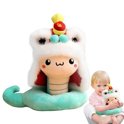 Vriusi Year of The Snake Plush, Good Luck 2025 Soft Cartoon Plush, Lucky Chinese Plush Doll, Chinese Snake Year Souvenir, Comfortable Home Decor for Bedroom, Living Room, Gift von Vriusi