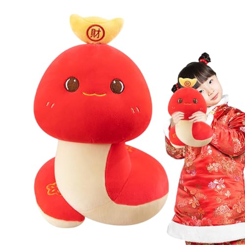 Vriusi Year of The Snake Stuffed Animal | Plush Toys Snake Plush Soft Doll | Plush Doll Chinese Mascot Room Decor, Red Snake Plushie Toy for New Year Decorations, Snake Plush Toy von Vriusi