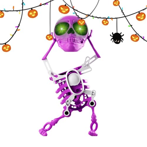 Wind-up Dancing Skeleton, Clockwork Dancing Figur, Funny Skeleton Toy, Bright Colors Skeleton Dancing Skeleton Toy Clockwork Skeleton Figure Swing Dancing Skeleton Toy Skeleton Clockwork Funny Wind-u von Vriusi