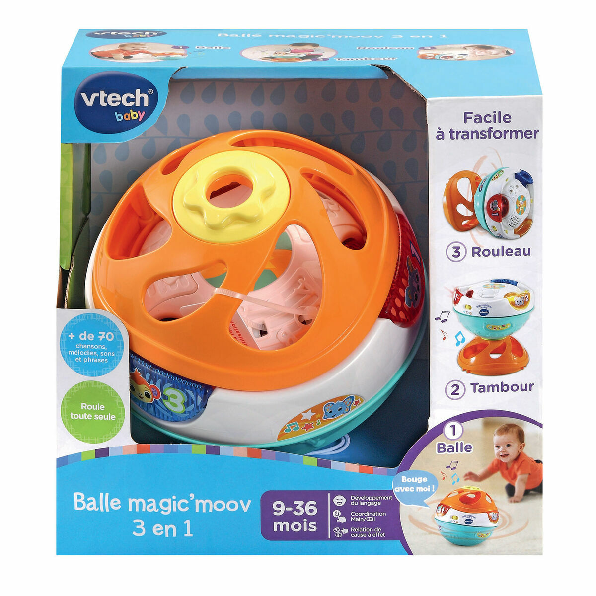 Interaktives Spielzeug für Babys Vtech Baby Magic'Moov Ball 3 in 1 Interaktives Spielzeug für Babys Vtech Baby Magic'Moov Ball 3 in 1 von Vtech Baby
