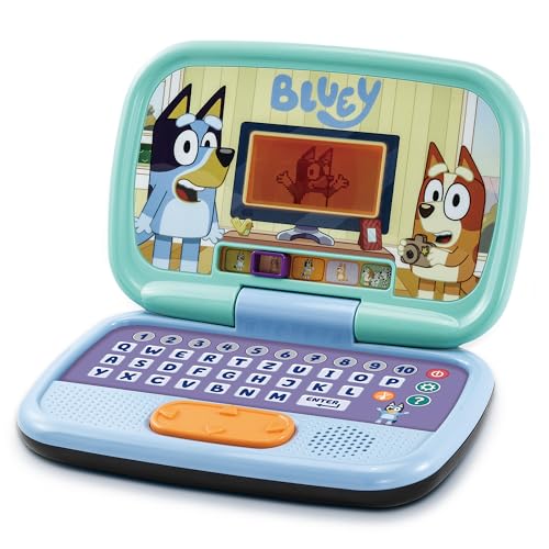 VTech Bluey Lernlaptop – Lerncomputer mit QWERTZ-Tastatur und Inhalten zu Formen, Buchstaben, Zahlen und Logik u. v. m. – Für Kinder von 3-6 Jahren von Vtech