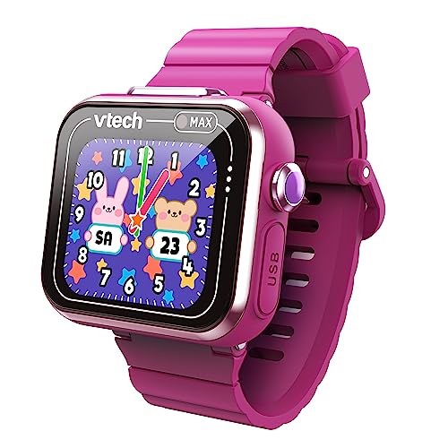 Vtech KidiZoom Smart Watch MAX in Lila – Kinderuhr mit Duokamera für Fotos und Videos, zahlreichen Spielen, abwechslungsreichen Funktionen u. v m. – Für Kinder von 5-12 Jahren von Vtech