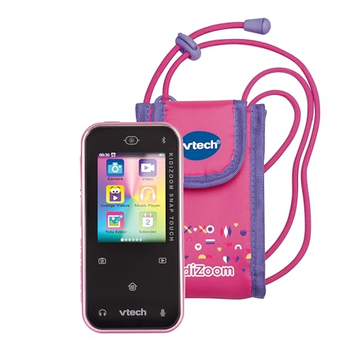 VTech KidiZoom Snap Touch pink inkl. Tragetasche pink - Für Kinder von 6-12 Jahren von Vtech