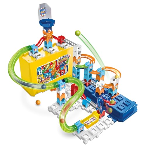 VTech Marble Rush - Build & Store Box Set M400 – Interaktive Murmelbahn mit spannenden Bahnelementen und verschiedenen Aufbaumöglichkeiten – Für Kinder von 4-12 Jahren von Vtech