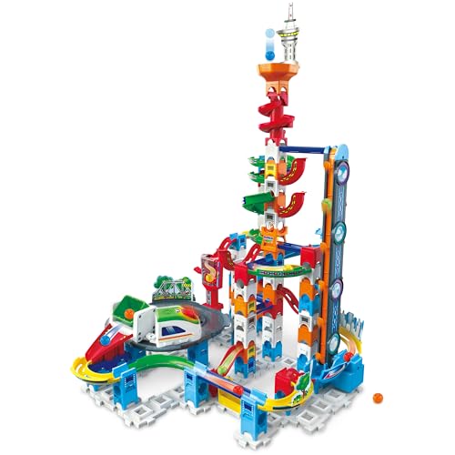 VTech Marble Rush – Super Sky Tower Set XL300 E – Interaktives Kugelbahn-Set – Für Kinder von 4-12 Jahren von Vtech