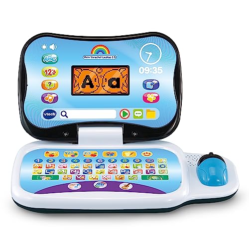 VTech Mein Vorschul-Laptop 2.0 – Lerncomputer zum Entdecken von Zahlen, Formen, Logik u. v. m. – Für Kinder von 3-6 Jahren, Blau von Vtech