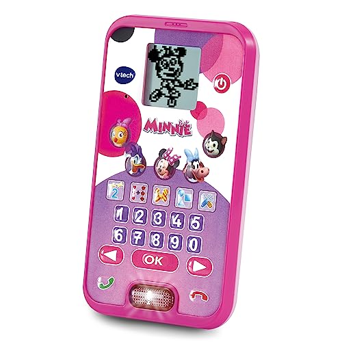 Vtech Minnies Lernhandy – Mit den Originalstimmen von Minnie und Daisy sowie spannenden Lernspielen – Für Kinder von 2-5 Jahren von Vtech