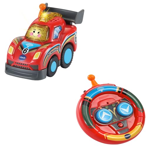 Vtech Baby TUT TUT Baby Flitzer - RC Rennflitzer – Ferngesteuertes Spielzeug-Auto mit Leucht- und Aktionstasten, Musik, spannenden Sätzen und Geräuschen – Für Kinder von 1-5 Jahren von VTech Baby