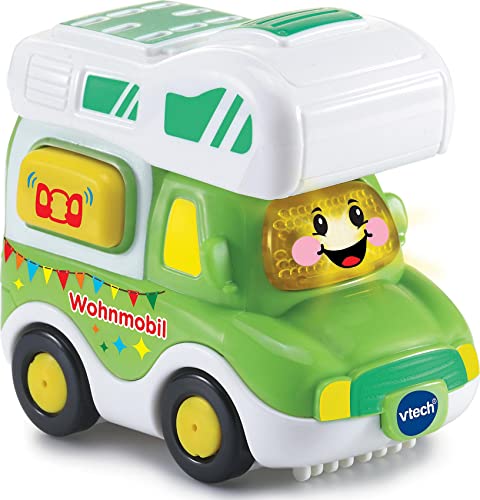 Vtech TUT TUT Baby Flitzer - Wohnmobil – Spielzeugauto mit Musik, aufleuchtender Taste, spannenden Sätzen und Geräuschen – Für Kinder von 1-5 Jahren von VTech Baby