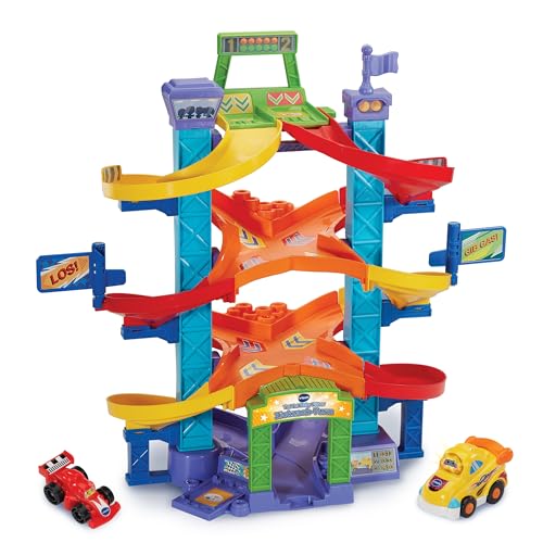 VTech Baby TUT TUT Baby Flitzer - Zickzack-Turm – Interaktives Spielset mit Rennwagen, Musik, spannenden Sätzen und Geräuschen – Für Kinder von 1-5 Jahren von VTech Baby