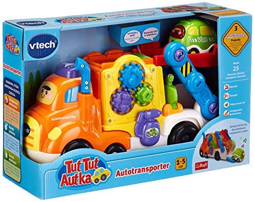 Vtech Trefl TUT TUT Auto Autotransporter Interaktives Bildungsset für Kinder ab 12 Monaten von Vtech