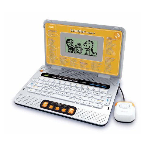 VTech Schulstart Laptop E – Lerncomputer mit 160 Lernspielen in Deutsch und Englisch – Zum Lernen von Buchstaben, Wörtern, Mathematik, Wissenschaften u. v. m. – Für Kinder von 6-8 Jahren von Vtech