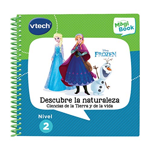 VTech 3480-482122 Frozen II - Descubre la naturaleza Anna, Olaf, Buch für Magibook, bunt, único von Vtech