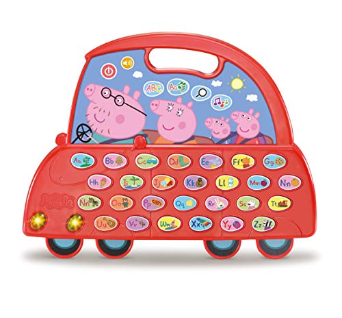 VTech 3480-530622 Peppa Wutz Auto Spielzeug für Kinder ab 3 Jahren, lernt das Alphabet, entdecken Sie Neue Vokabular über 200 Töne, Sätze, Lieder und Melodien, Mehrfarbig von Vtech