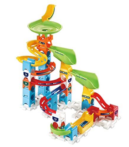 VTech 529603 Marble Rush Double Drop Set Murmelbahn-Bausatz, englische Version von Vtech