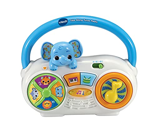 VTech 533303 Elefant Baby Take Along Tunes Radio, Mehrfarbig, 1 Count (Pack of 1) von Vtech