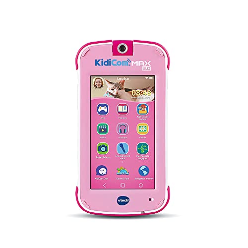 VTech - KidiCom Max 3.0 Rosa, tragbar für Kinder, ohne Sicherheitspaket – 3/8 Jahre – französische Version von Vtech