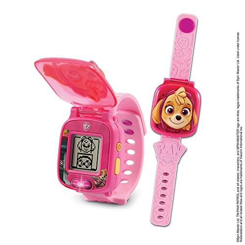 VTech - Paw Patrol, die interaktive Spieluhr von Stella, Kinderuhr mit Klappdeckel, Anime-Bildschirm, weiches Armband, 12 Zifferblätter, 4 Spiele, Geschenk für Kinder von 3 Jahren bis 7 Jahren – von Vtech