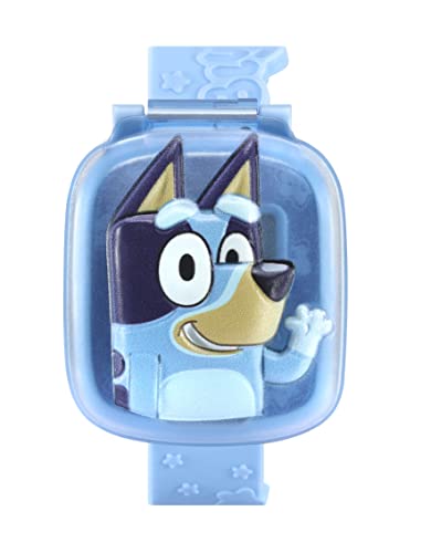 VTech Bluey Wackadoo Bluey Lernuhr, offizielles Bluey Spielzeug, Kleinkinduhr mit Stoppuhr, Timer, Alarm & Spiele, pädagogisches Geschenk für Kinder ab 3 4 5 6 Jahren Englische Version Medium von Vtech