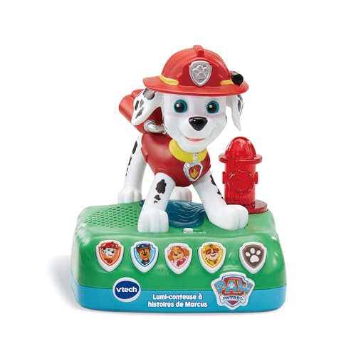 VTech 620005 Pat Patrouille Paw Patrol Marcus Geschichtenerzähler, Rot/Grün, Standard von Vtech