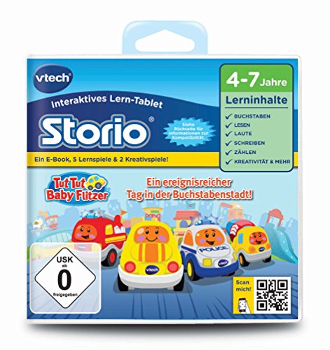 VTech 80-232504 - Lernspiel Tut Baby Flitzer, Buchstabenstadt (Storio 2, Storio 3S) von Vtech