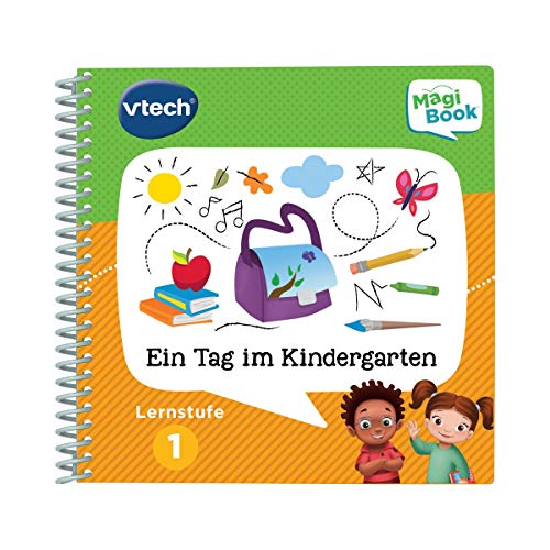 VTech 80-481204 Lernstufe 1 - Ein Tag im Kindergarten Magibook; Lernbuch; Lernbücher von Vtech