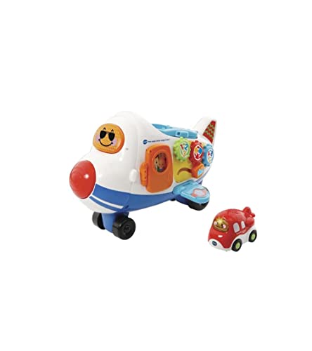 VTech – 503105 – Spielzeug-Frachtflugzeug, Spielereihe: TUT TUT Rennwagen – 2-in-1 + Timon, das kleine Flugzeug von Vtech