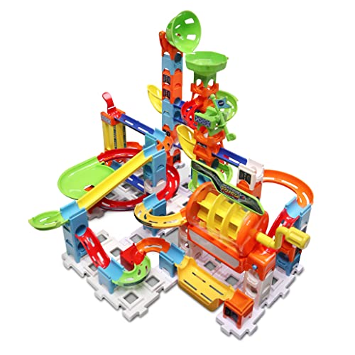 VTech 80-519422 Ohne Charakter Marble Rush Deluxe Corkscrew Set, interaktive Murmelbahn, Bauspielzeug für Kinder ab 4 Jahren, spanische Version, bunt, único von Vtech