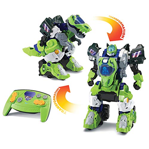 VTech - Switch & Go Dinos, Maxi Dinosaurier mit Geräusch, Ferngesteuerter Furio, der Mega T-Rex Roboter, 2-in-1-Spielzeug, umwandelbar mit 1 klick, Geschenk für Kinder ab 4 Jahren – Inhalt auf von Vtech