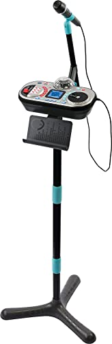 VTech Kidi Super Star DJ Studio black – 10-in-1 Karaokespielzeug mit Mikrofon, abnehmbarem DJ-Mischpult und vielen Effekten zum Bearbeiten der Musik – Für Kinder von 6-12 Jahren von Vtech