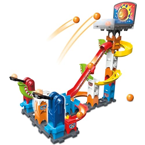 VTech Marble Rush Basketball Set S500 – Interaktives Kugelbahn-Spielzeug für Junge Basketball-Champions – Fördert Kreativität und motorische Fähigkeiten – Für Kinder von 4-12 Jahren von Vtech