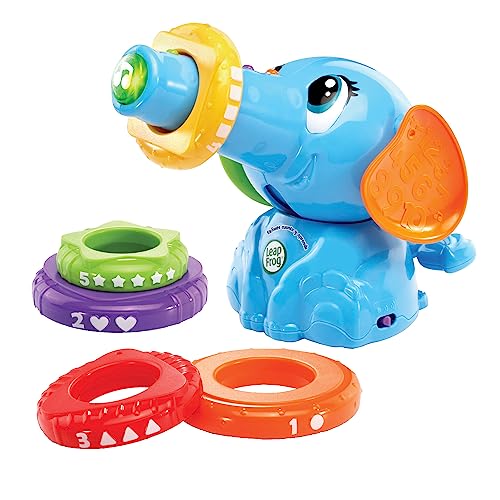 VTech - Tito zählt und lernt, Figur mit Stapeln, Spielzeug zum Stapeln und Einstecken, Babys +9 Monate, ESP-Version von Vtech