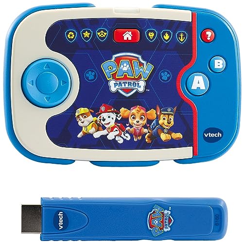 VTech ABC Smile TV - PAW Patrol Lernkonsole – Kabellose Spielkonsole mit HDMI-Stick für den Fernseher – Mit 12 Missionen für stundenlangen Lernspaß – Für Kinder von 3-7 Jahren von Vtech