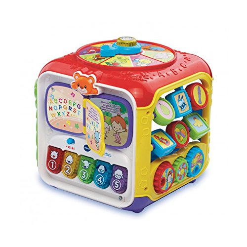 VTech Baby Entdeckerwürfel – Interaktiver Spielwürfel mit Musik, Formen und beweglichen Elementen – Für Kinder von 12-36 Monaten von VTech Baby