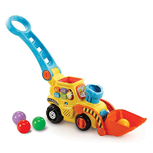 Vtech Baby Ballspaß Bagger – Lustiger Bagger mit Bällen zum Spielen, Springen, Werfen und Schieben – Für Kinder von 12-36 Monaten von VTech Baby