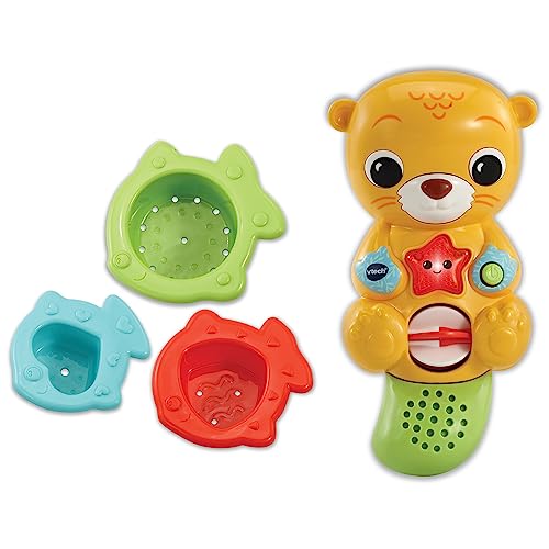 VTech Baby Badespaß Otter – Interaktives Badespielzeug mit Wassersensor, das spricht und singt – Für Kinder von 1-5 Jahren von VTech Baby