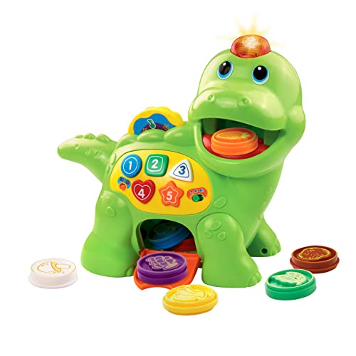 Vtech Baby Fütter Mich Dino – Sprechender Dinosaurier zum Füttern und Lernen, mit Liedern, Tasten und Quiz-Spiel – Für Kinder von 12-36 Monaten von Vtech