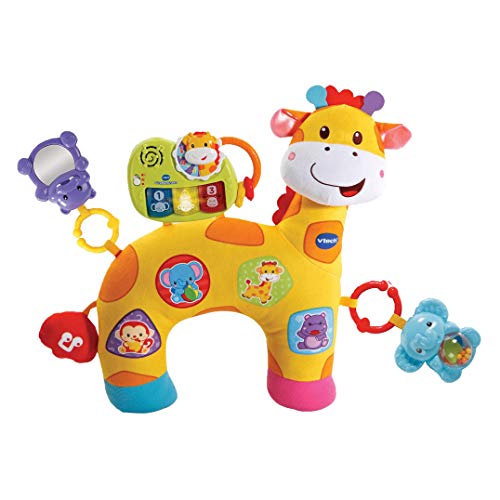 Vtech Baby Giraffenkissen – Niedliches Kissen zum Kuscheln, Spielen in Bauchlage und Rasseln – Für Kinder von 0-24 Monaten von Vtech