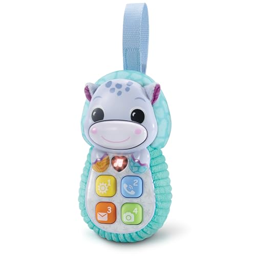 VTech Baby Hippo-Handy – Spielzeugtelefon in Nilpferd-Optik mit 5 Liedern und 15 Melodien – Für Kinder von 6-36 Monaten von Vtech