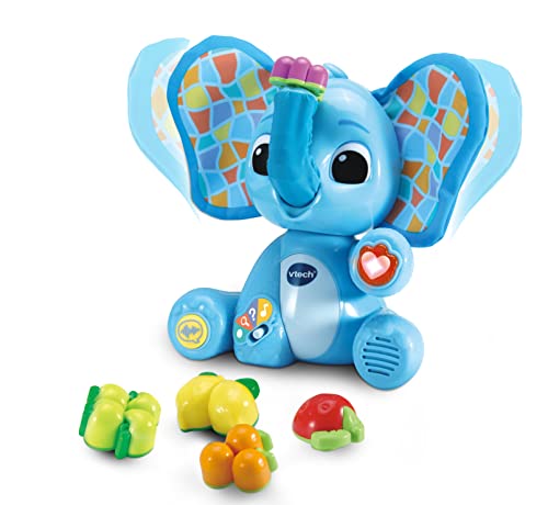 VTech Baby Lustiger Lernelefant – Interaktives Babyspielzeug zum Lernen von Obstsorten, Farben, Zahlen, Tierstimmen und Musik – Für Kinder von 1,5-4 Jahren von Vtech