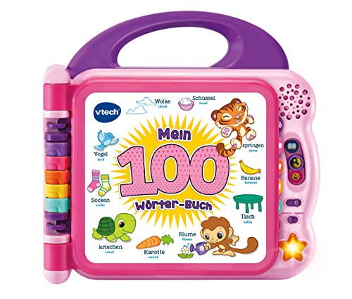 VTech Baby Mein 100-Wörter-Buch pink – Interaktives Bilderbuch zum Lernen erster Wörter mit 12 bilingualen Seiten in Deutsch-Englisch – Für Kinder von 2-5 Jahren VTech Baby Mein 100-Wörter-Buch pink – Interaktives Bilderbuch zum Lernen erster Wörter mit 12 bilingualen Seiten in Deutsch-Englisch – Für Kinder von 2-5 Jahren von Vtech