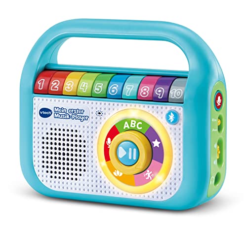 VTech Baby Mein erster Musik-Player – Mit 40 Liedern, Bluetooth- und Aufnahmefunktion – Für Kinder von 2-5 Jahren, Blau von Vtech